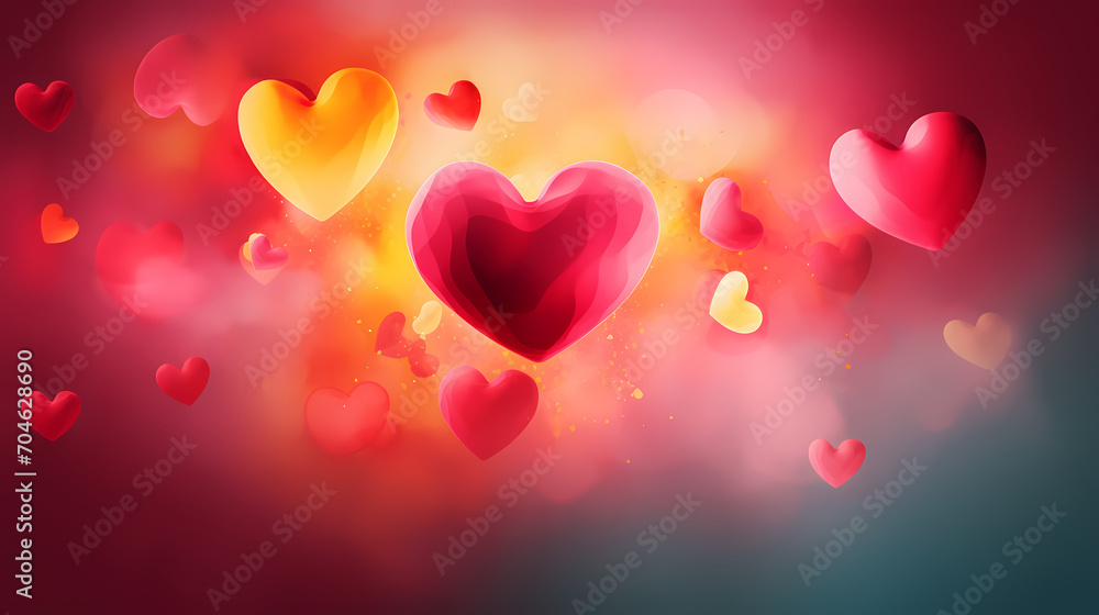 Valentine's Day hearts, Valentine's Day background, wedding background, blank copy space Valentine's Day hearts, Valentine's Day background, wedding background, blank copy space