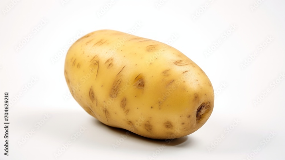 potato isolated on white background. Neural network AI generated art potato isolated on white background. Neural network AI generated art