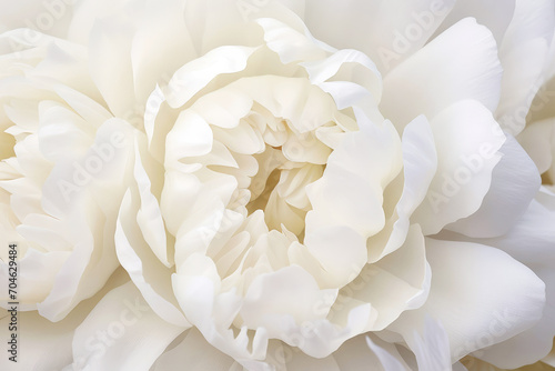 Macro photo close up of white peony flower, creative background © Liliya Trott