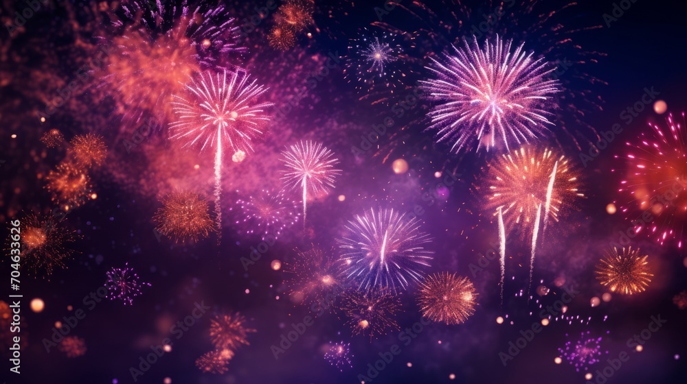 Fireworks Lighting up the Night Sky Fireworks Lighting up the Night Sky