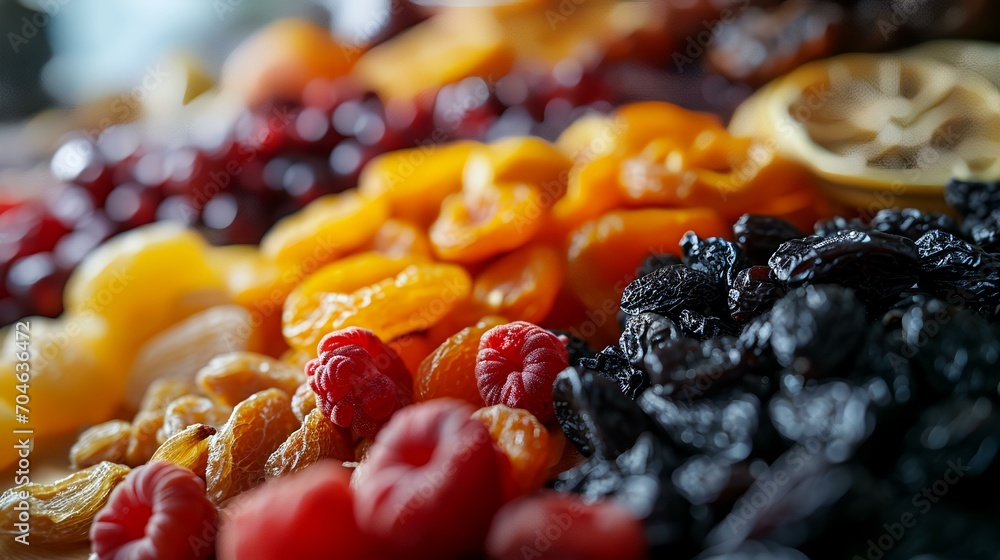 Mix of dried fruits on a dark background. Selective focus. Mix of dried fruits on a dark background. Selective focus.