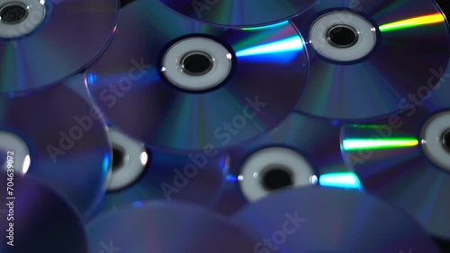 DVD-CDs. CDs of different colors