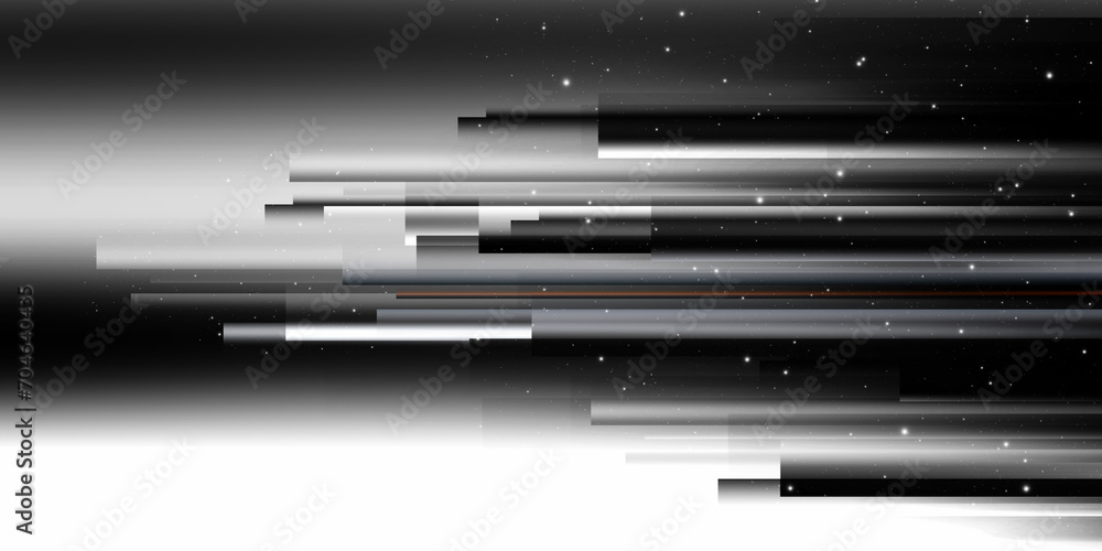 Modern silver black banner line design Modern silver black banner line design
