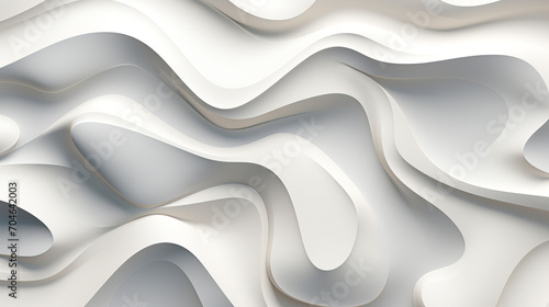 Serene Undulating Waves of Creamy Elegance created with Generative AI technology