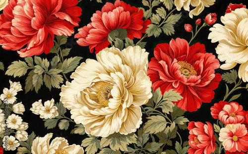 Delicate floral pattern wit...