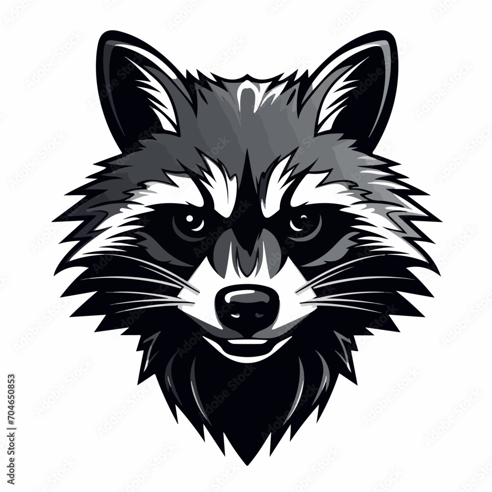 Raccoon in cartoon, doodle style. Isolated 2d vector illustration in logo, icon, sketch style, Eps 10, black and white. AI Generative Raccoon in cartoon, doodle style. Isolated 2d vector illustration in logo, icon, sketch style, Eps 10, black and white. AI Generative