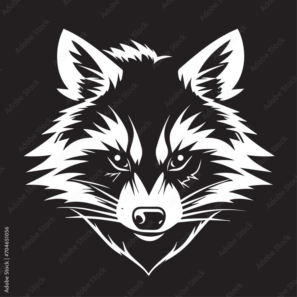 Raccoon in cartoon, doodle style. Isolated 2d vector illustration in logo, icon, sketch style, Eps 10, black and white. AI Generative Raccoon in cartoon, doodle style. Isolated 2d vector illustration in logo, icon, sketch style, Eps 10, black and white. AI Generative
