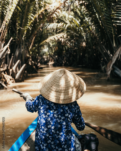 Boat on Mekong River