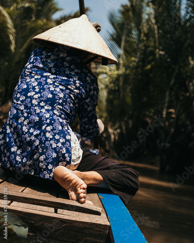 Boat on Mekong River