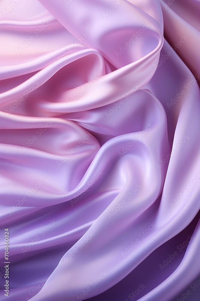 Fototapeta premium Gradient pink silk fabric with gentle waves