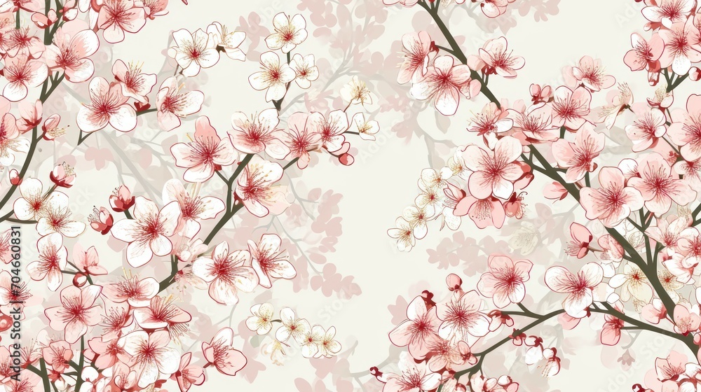 a close up of a flower pattern on a wallpaper with red and white flowers on a white background with a light pink background. a close up of a flower pattern on a wallpaper with red and white flowers on a white background with a light pink background.