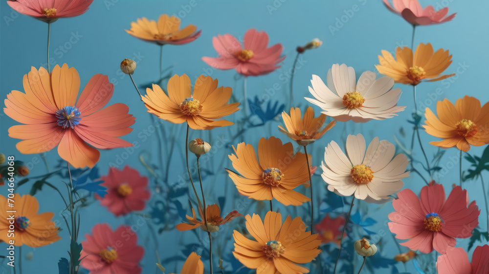 Cosmos flower and generated AI