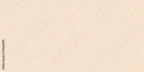 Horizontal seamless concentric circles pattern in asian style. Color pantone 2024. Vector illustration for modern background, cover, textile, wallpaper, wrapping.