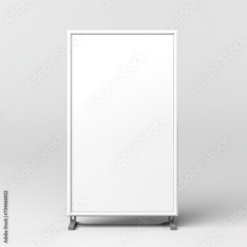 Empty corporate advertising poster banner standy board mockup template.