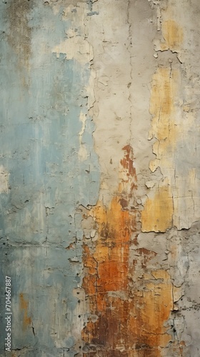 An old wall with peeling paint and peeling paint © cac_tus
