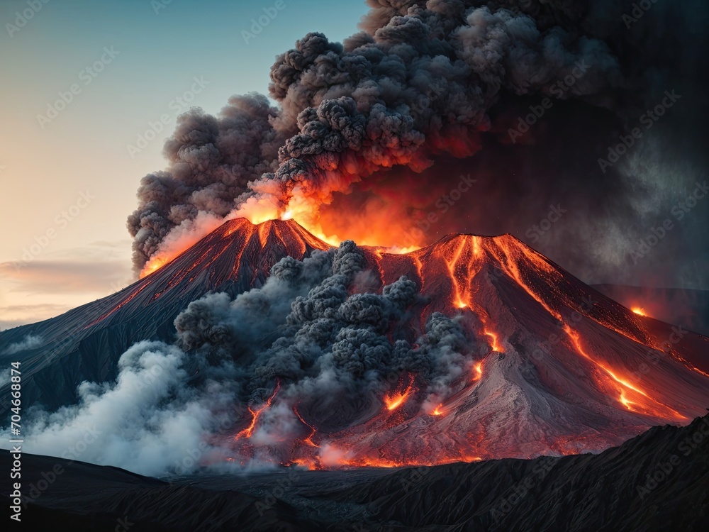 Enchanted Volcano Step into an enchanted realm with a fantasy closeup