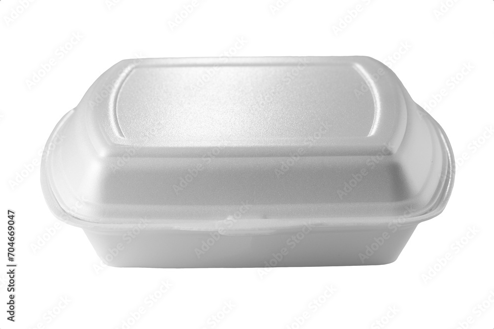 Food delivery container, white tray isolated on white background Food delivery container, white tray isolated on white background