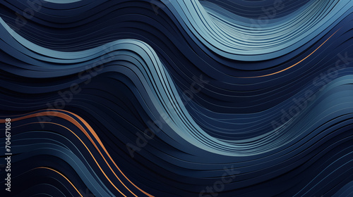 Abstract Fluid Wave Pattern