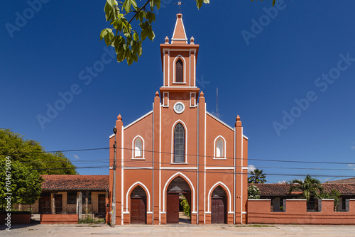 igreja na cidade de Puerto Suarez, Bolívia, divisa com Mato Grosso do Sul, Brasil photo