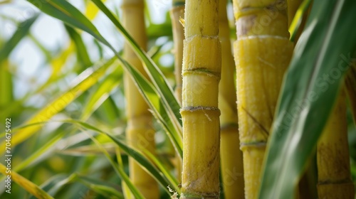 Close up Sugar cane