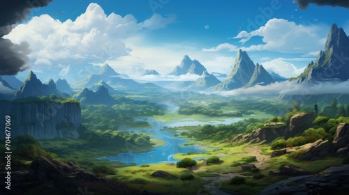 A beautiful  breathtaking land that hides its secrets game art