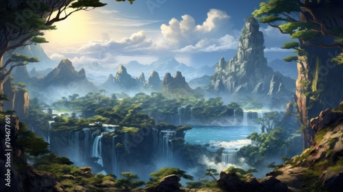 A beautiful  breathtaking land that hides its secrets game art