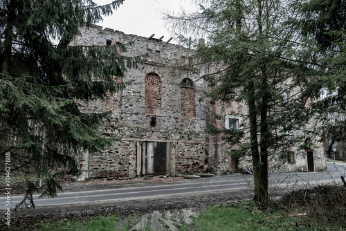 Miedzianka, former town, now a village. A former mining center. Old houses from their heyday.