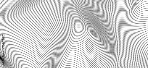 Wallpaper Mural abstract black and white vector wave background.  Torontodigital.ca