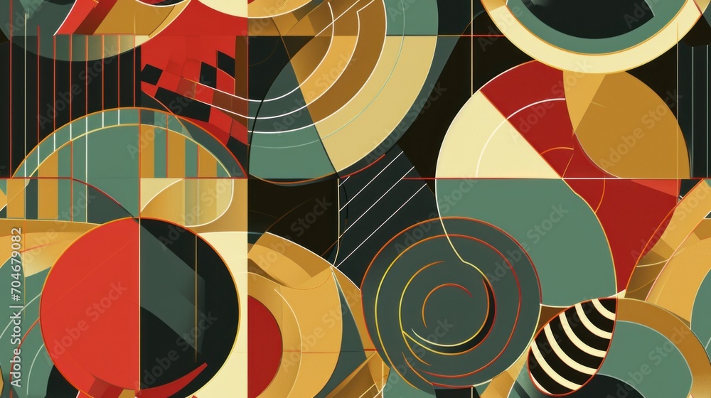 a close up of a pattern with circles and circles on a black and yellow background with red, green, yellow, and blue colors. a close up of a pattern with circles and circles on a black and yellow background with red, green, yellow, and blue colors.