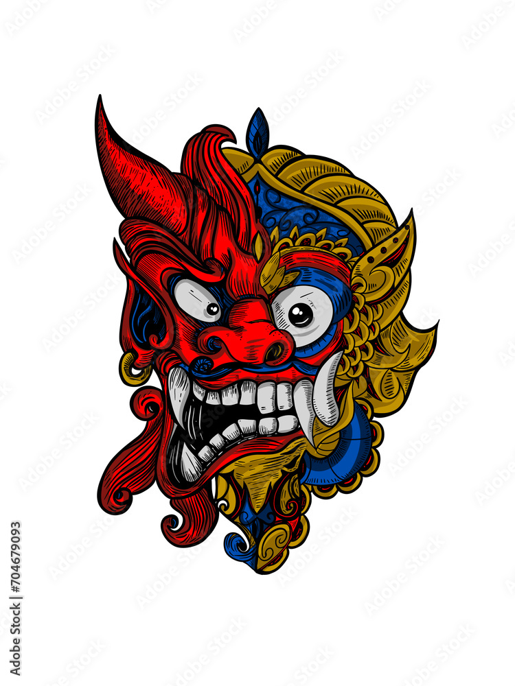 Bali x japan mask