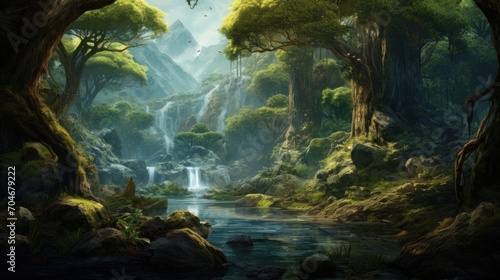 A beautiful  breathtaking land that hides its secrets game art