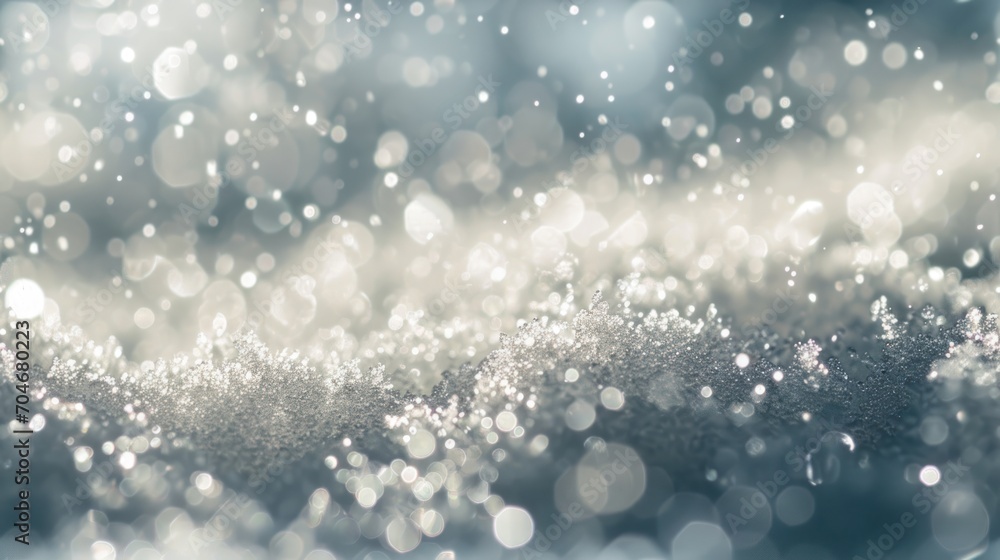  a blurry image of snow flakes on a blue and white background with a blurry image of snow flakes on a blue and white background.