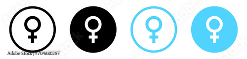 Female icon button. Gender icon symbol. Woman icon sign. Web icons set
