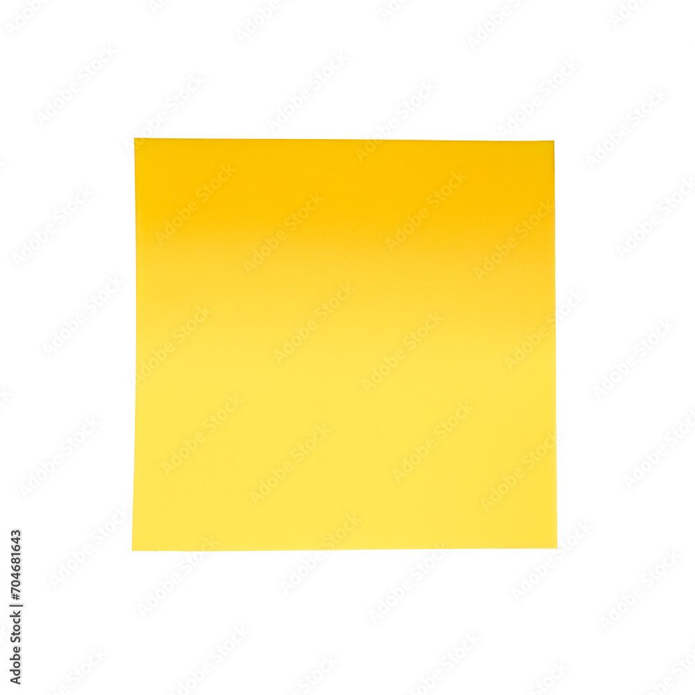 Isolated shot of blank yellow sticky note on transparent background. PNG Isolated shot of blank yellow sticky note on transparent background. PNG