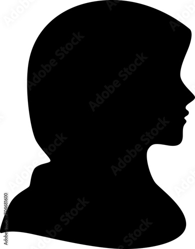 Muslim Woman with Hijab Silhouette