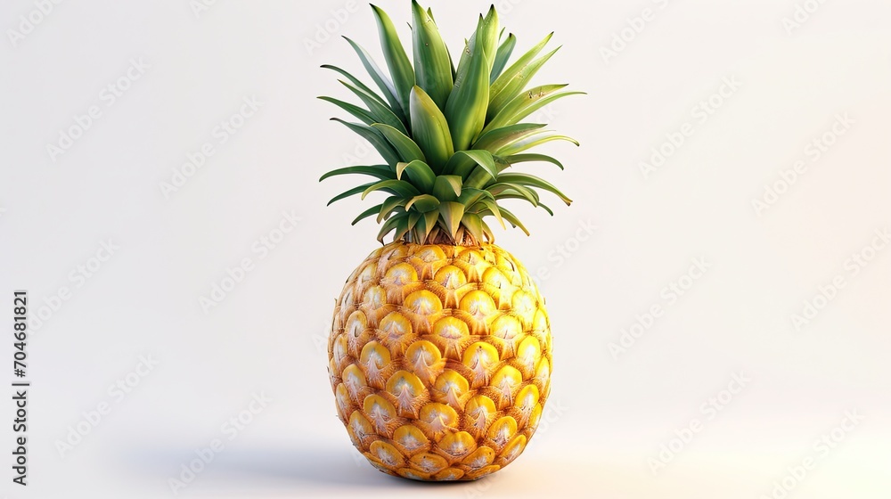 pineapple isolated on white background. pineapple isolated on white background.