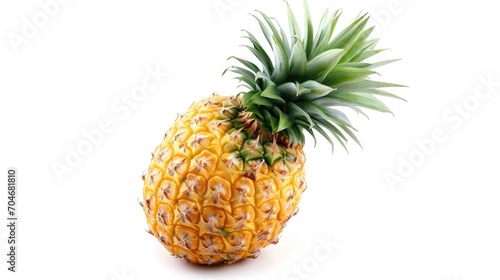 pineapple isolated on white background. 