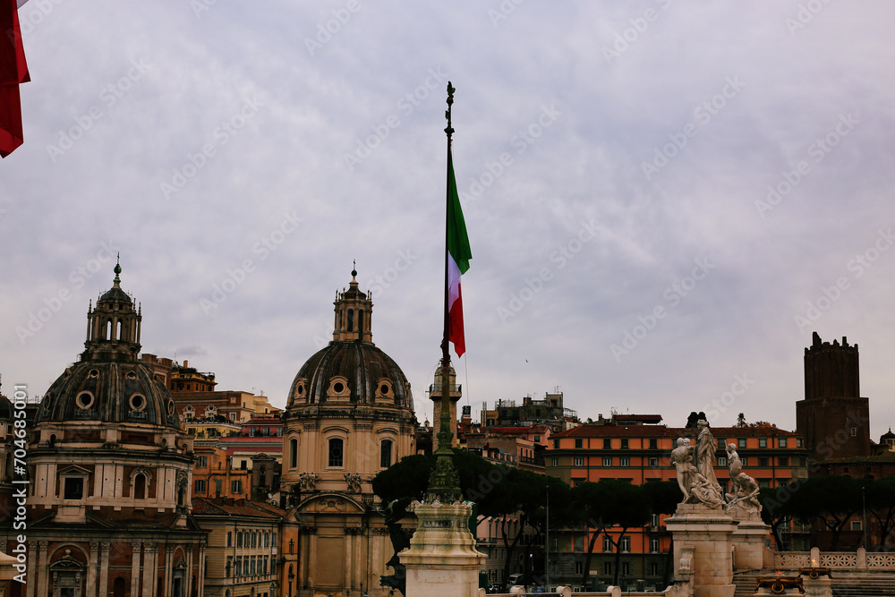 Fototapeta premium Rome, Italy. View of Piazza Venezia