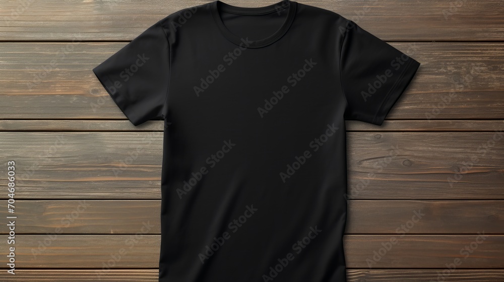 Realistic black t shirt mockup template for front and back design print with high quality details Realistic black t shirt mockup template for front and back design print with high quality details