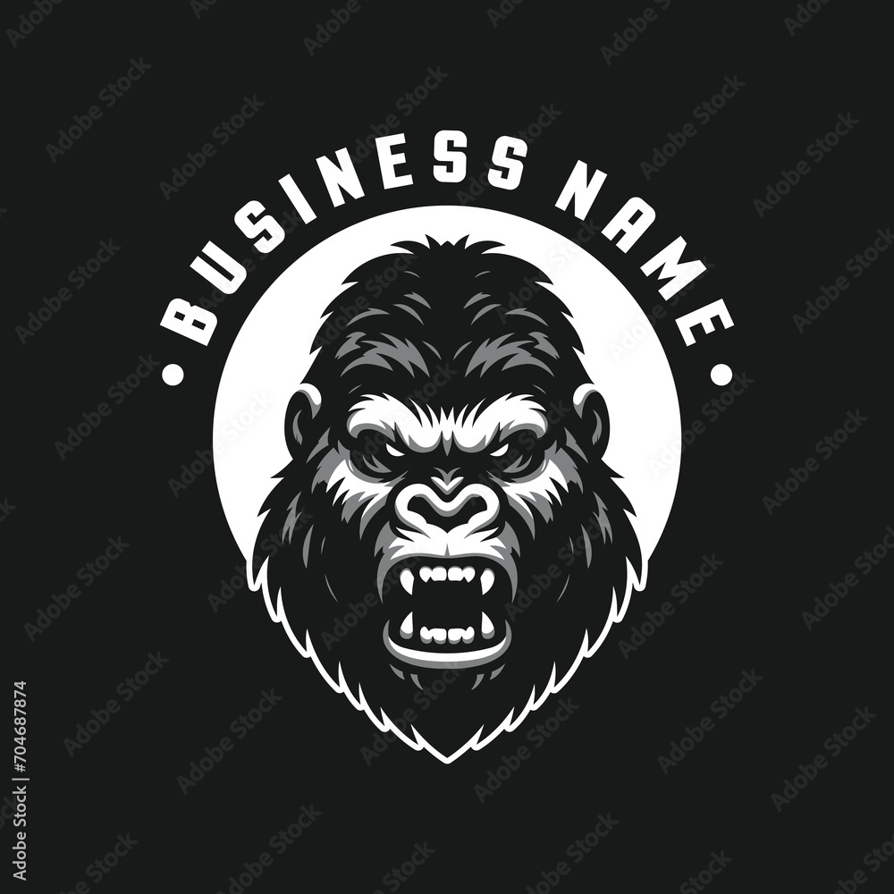 gorilla sports logos, emblems, badges, esport, gaming, Vector gorilla sports logos, emblems, badges, esport, gaming, Vector