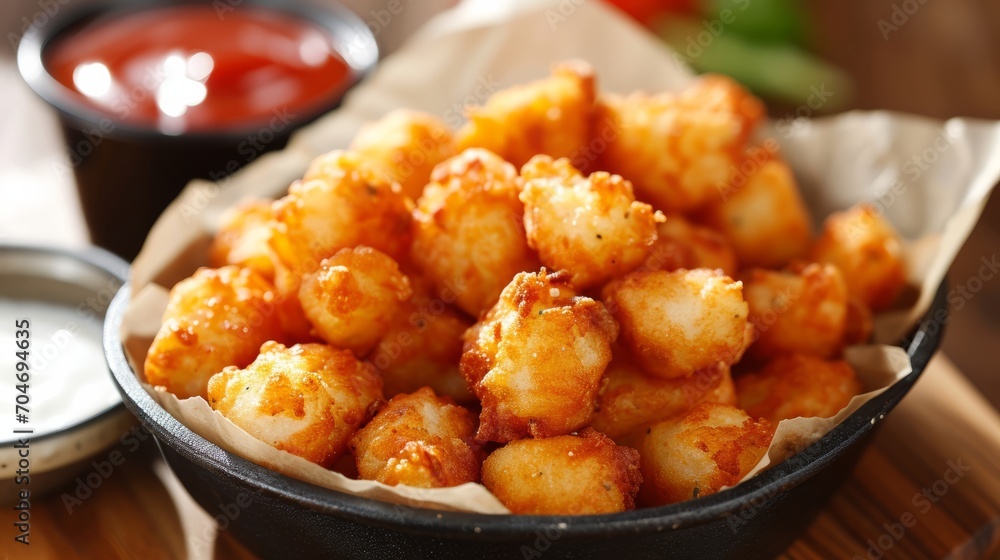 Tater Tots created with Generative AI Technology, ai, generative Tater Tots created with Generative AI Technology, ai, generative