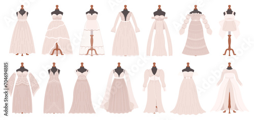 Wedding Dresses Collection Epitomizes Timeless Charm. From Ethereal Lace To Sleek Silhouettes, Gowns Set
