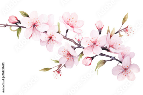 Pink blossom of sakura or cherry tree photo