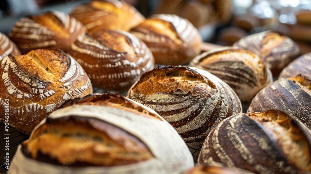 a bunch of loaves of bread sitting on top of a wire rack in a bakery shop, ready to be baked. a bunch of loaves of bread sitting on top of a wire rack in a bakery shop, ready to be baked.