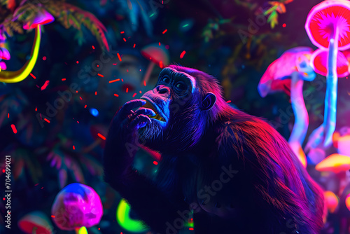 Psychedelische Affenreise  Ein bunter Ausflug in die Tierwelt - Stoned Ape Theory