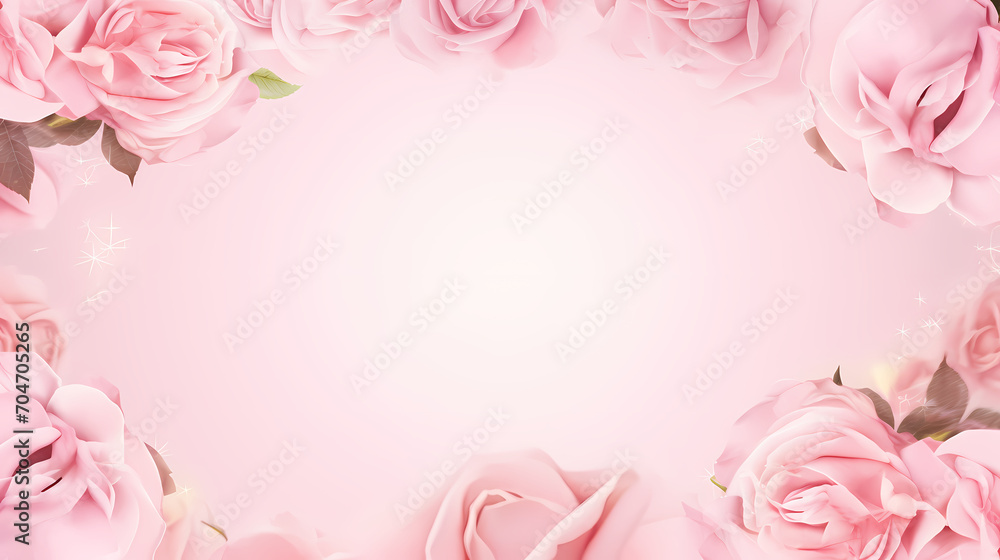 Floral frame with decorative flowers, decorative flower background pattern, floral border background Floral frame with decorative flowers, decorative flower background pattern, floral border background