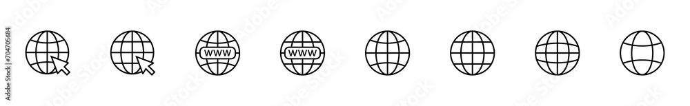 Web icon set. go to web icon. web click icon Web icon set. go to web icon. web click icon