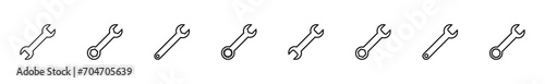 Wrench icon set. repair icon vector. tools icon vector
