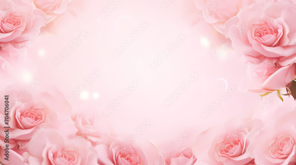 Floral frame with decorative flowers, decorative flower background pattern, floral border background Floral frame with decorative flowers, decorative flower background pattern, floral border background