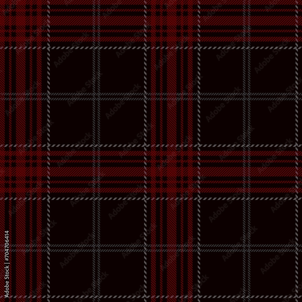 Tartan seamless pattern, red and black can be used in fashion decoration design for printing,clothes, tablecloths, blankets, bedding, paper,fabric and other textile products. Vector illustration